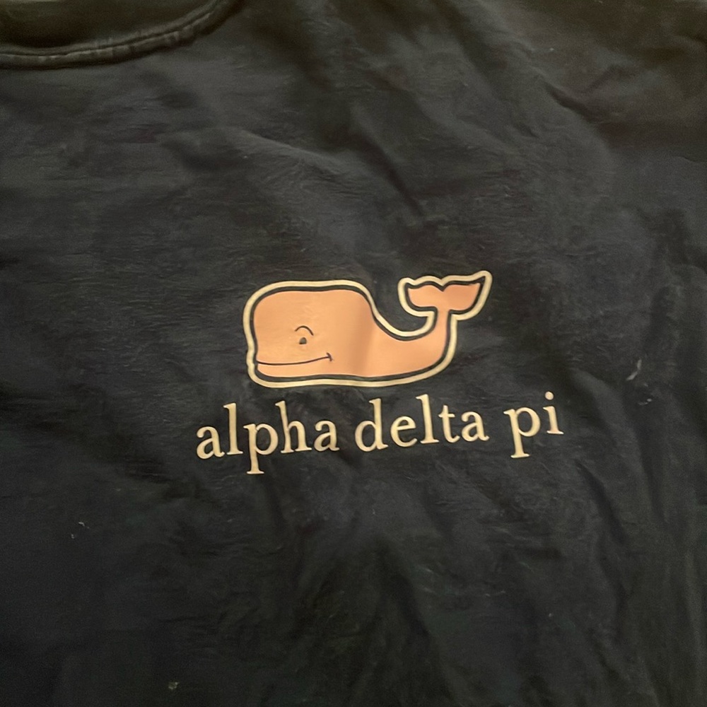 alpha delta pi whale long sleeve tee